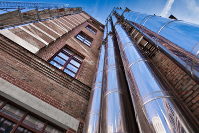 Low angle view of buildings against sky