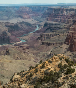 High angle view of landscape