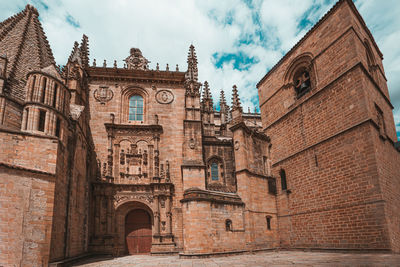 Low angle view of historical building against sky