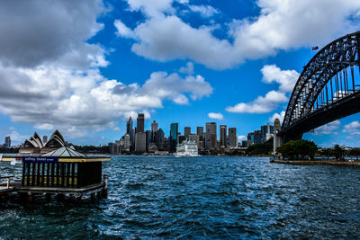 View of city at waterfront