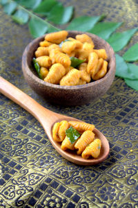 Close-up of food in plate