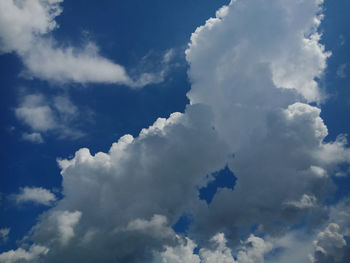 Low angle view of clouds in sky