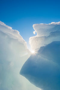 Ice bergs formations in greenland