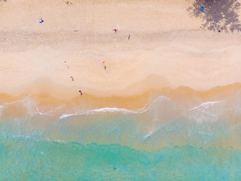 High angle view of beach