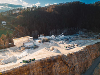 High angle view of townscape