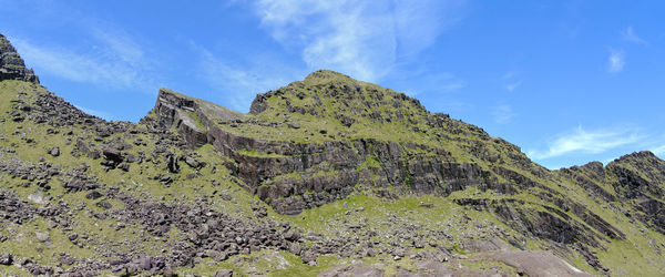 Mountain ridge strewn with boulders