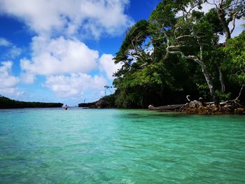 Scenic view of sea against sky