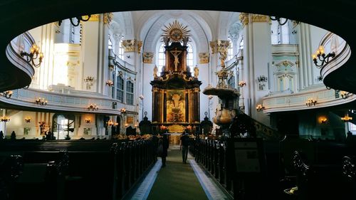 Aisle in st michael church