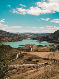 Scenic view of landscape against sky