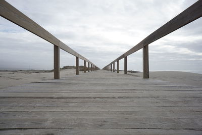 View of bridge over sea against sky