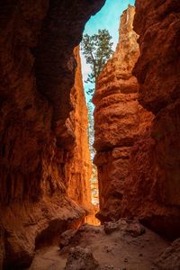 Rock formations in cave