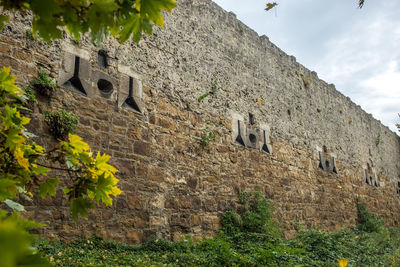 Low angle view of castle against sky