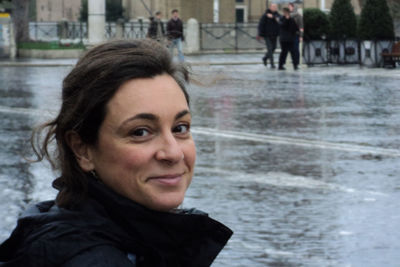 Portrait of smiling mid adult man