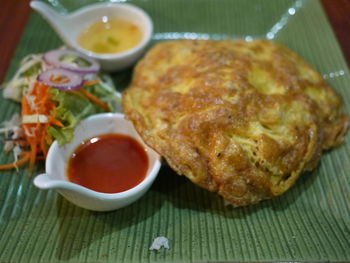 Close-up of food on plate