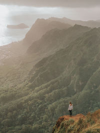 Man standing on mountain