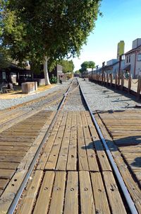 Railroad tracks in winter