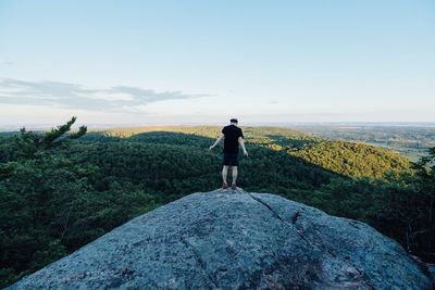 Woman standing on landscape