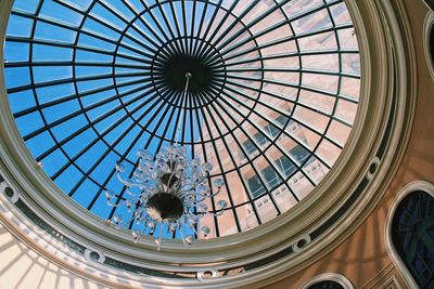 Low angle view of ceiling