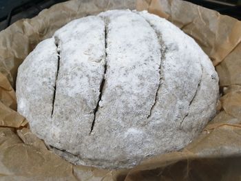 Close-up of bread on table