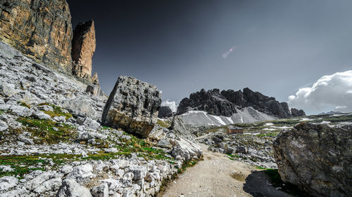 Scenic view of mountain against sky