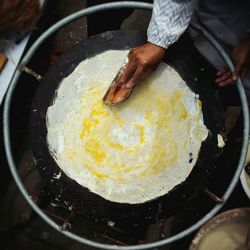 Close-up of preparing food