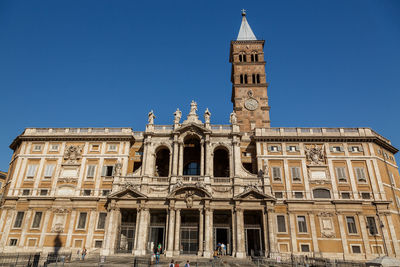 Low angle view  lateran basilica  against blue sky