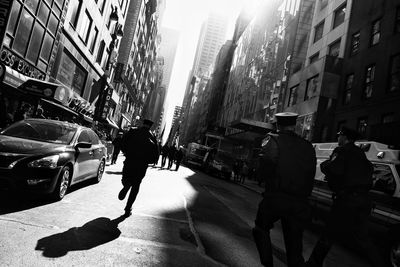 City street with buildings in background