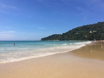 Scenic view of beach