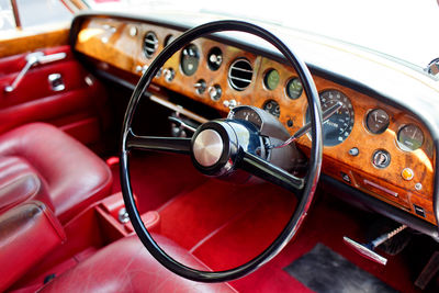 Close-up of vintage car