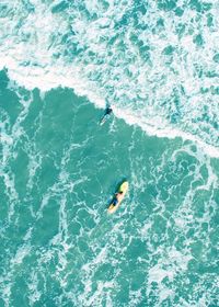 Man surfing in sea