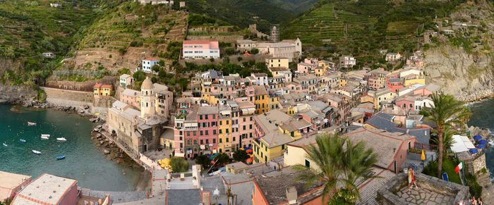 high angle view