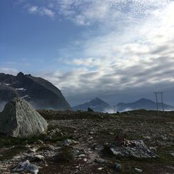 Scenic view of landscape against sky