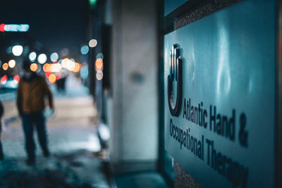 Rear view of man in bus