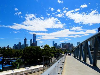 Modern buildings in city against sky