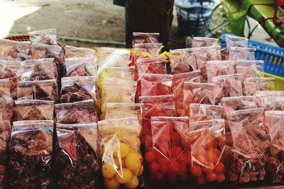 Close-up of food for sale