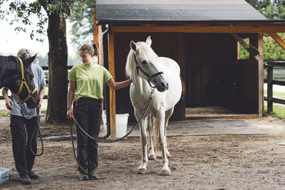 People riding horse