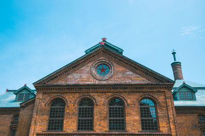 Low angle view of church against sky