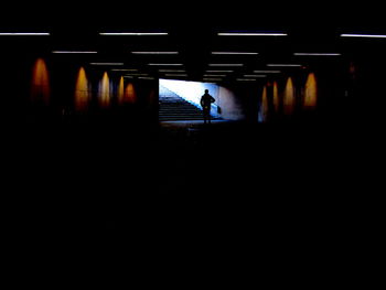 People in the dark