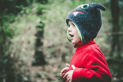 Close-up of baby boy