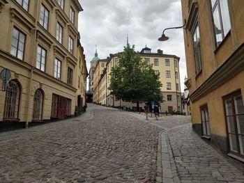 Street amidst buildings in town