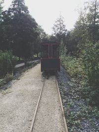 Railroad track at railroad station