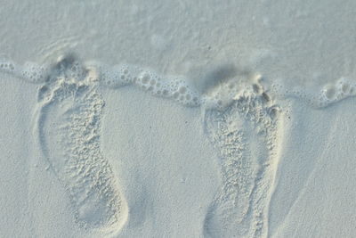 Full frame shot of sand on beach