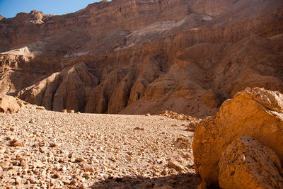 Rock formations in desert