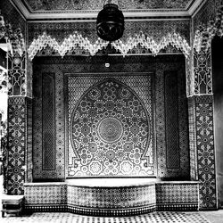 View of ornate ceiling