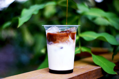 Close-up of drink on table