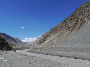 Spiti valley against sky