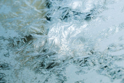 Full frame shot of frozen sea