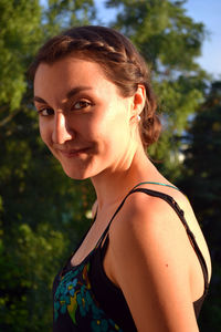 Portrait of young woman