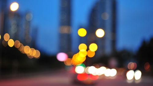 Bokeh on the road