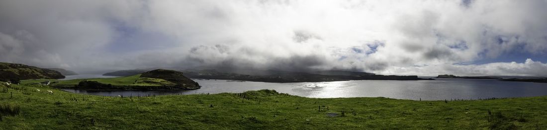 Panoramic view of sea against sky